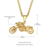 Men's Motorcycle Shape Stainless Steel Pendant – Jewelry Gift Ideas — 2