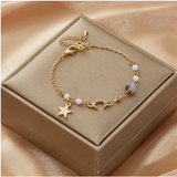 Real Gold Plating Flash Diamond Star And Moon – Jewelry Gift Ideas — 3