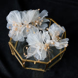 Women's Tulle Flower Headband Earring Set – Jewelry Gift Ideas — 5