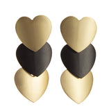 Heart Shaped Geometric Earrings Long Women's Frosty – Stylish Gifts — 2