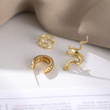 Retro Snake Suit Stud Earrings Three-piece Set – Practical Gifts — 2
