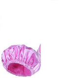 Double-layer Shower Cap Satin Long Hair Shower Cap – Beauty Gifts — 3