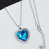 Classic Sea Heart Blue Heart Shaped Austrian – Jewelry Gift Ideas — 1