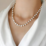Freshwater Pearl Black Spinel Necklace Sweater – Jewelry Gift Ideas — 6