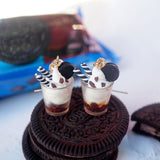 Personalized Food And Play Cute 925 Silver Earrings – Stylish Gifts — 1