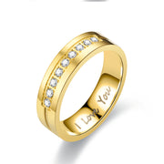 Titanium Steel Couple Ring I LOVE YOU Engagement – Gifts for Couples — 6
