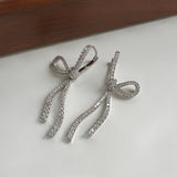 French Style Full Zirconium Bow Ear Clip – Stylish Gifts — 1
