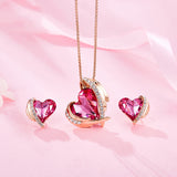 Angel Necklace Ear Stud Jewelry Suit Simple – Jewelry Gift Ideas — 1