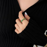 Vintage Fashion Black Zircon Copper Ring – Stylish Gifts — 1