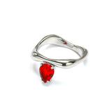 Inlaid Drop-shaped Zircon Irregular Titanium – Special Occasion Gifts — 9