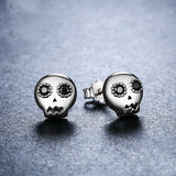 Sterling Silver Inlaid Black Zircon Earrings – Stylish Gifts — 3