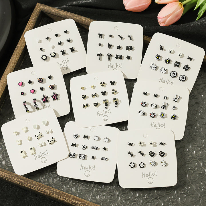 Simple Stud Cute Cartoon Versatile Earrings – Thoughtful Gifts — 1
