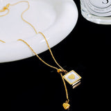 Light Luxury White Shell Love Titanium Steel – Jewelry Gift Ideas — 2