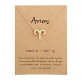 Zodiac Simple Gold Alloy Pendant Necklace – Jewelry Gift Ideas — 2