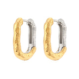 Distressed Irregular Lines Rectangle Ear Clip – Small Gift Ideas — 6