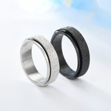 Turnable Anxiety Rings Rainbow Silver Color Relieve – Gifts for Her — 5