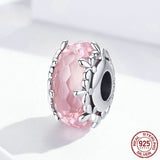 DIY Sterling Silver Beads S925 Cut Surface Glass Bead – Creative Gifts — 5