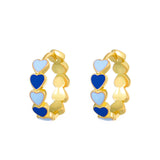 Colorful Oil Necklace Love Heart Earrings Women – Jewelry Gift Ideas — 9