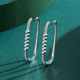 S925 Sterling Silver Square Earrings Women's European – Stylish Gifts — 8