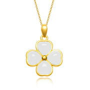 Clover Emerald Tourmaline Pendant Vintage Petal – Jewelry Gift Ideas — 7