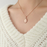 Fashion Oval Circle Necklace Versatile – Jewelry Gift Ideas — 2