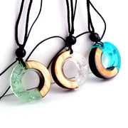Solid Light Solid Wood Resin Pendant Jade Gold – Jewelry Gift Ideas — 1