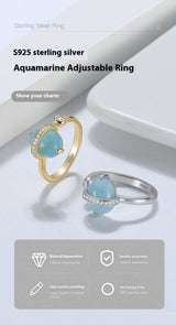 Natural Navy Blue Sapphire Oval Diamond Ring – Everyday Gifts — 5