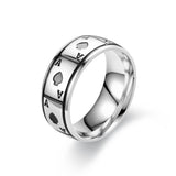 Lucky Of Spades Titanium Steel Ring Magic Playing – Unique Gift Ideas — 5