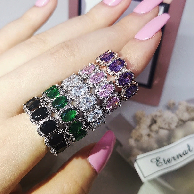 Inlaid 3A Zircon Fashion Women's Ring – Stylish Gifts — 1