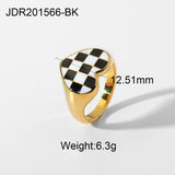 Party Jewelry Love Chessboard Plaid Ring – Jewelry Gift Ideas — 5