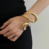 Female Niche Metal Geometry Streamlined Spring – Jewelry Gift Ideas — 7
