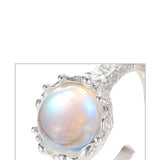 Design Sterling Silver Ring With Moonlight Stone – Gifts for Her — 4