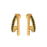 Versatile C- Shaped Double-layer Golden Balls Inlaid – Practical Gifts — 10