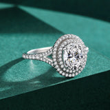 Women's Fashion S925 Sterling Silver Oval Ring – Stylish Gifts — 6