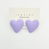 Heart-shaped Earrings Acrylic Simple Advanced – Useful Gifts — 6