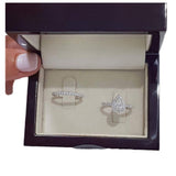 Water Drop Zircon Electroplated White Gold Color – Gifts for Couples — 2