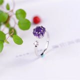Fashion Natural Pure Body Amethyst Plum Ring – Stylish Gifts — 2
