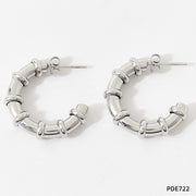 Stainless C- Shaped Ear Ring White Titanium Steel – Unique Gift Ideas — 15