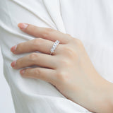 925 Silver Ring Zircon Ring Gang Drill Temperament – Useful Gifts — 1