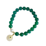 Ancient Style Green Agate Bracelet Female – Stylish Gifts — 3