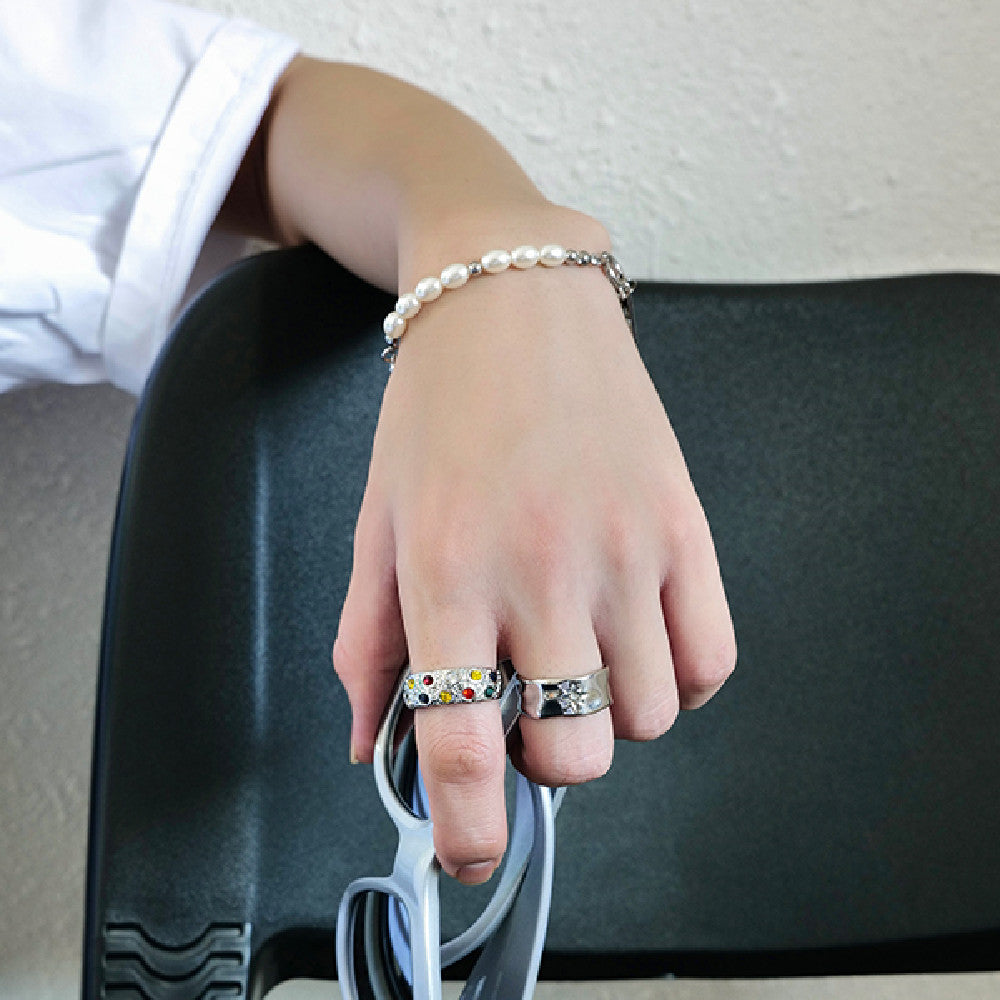 Concave Pattern Colorful Crystals Design Sense Hot – Unique Gift Ideas — 1