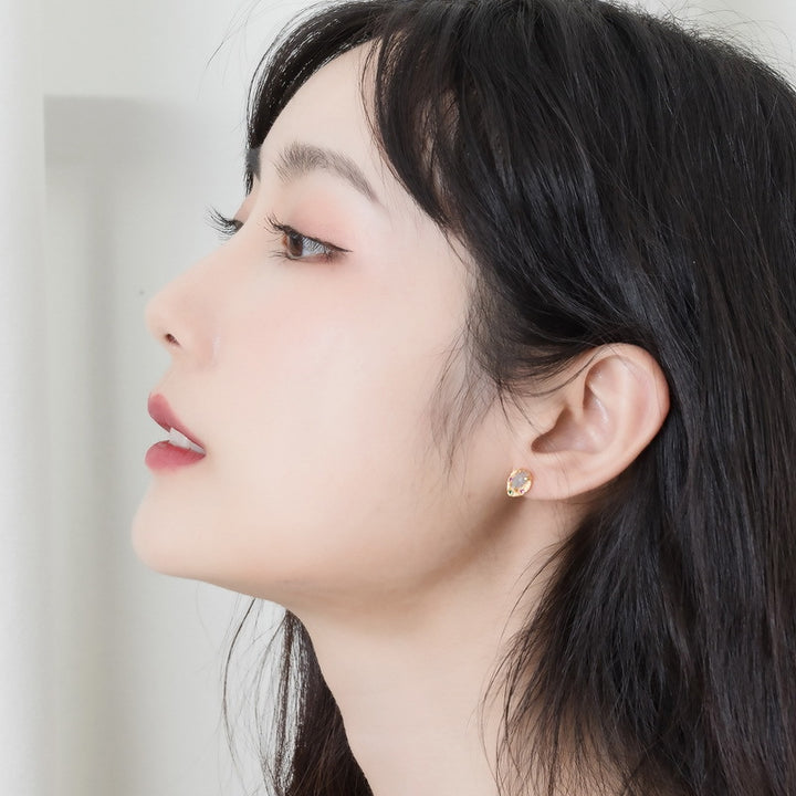 Light Luxury Vintage Natural Stone Sterling Silver Leaf – Gift Ideas — 1