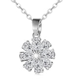 Copper Zircon Floral Diamond Necklace Stud – Jewelry Gift Ideas — 15