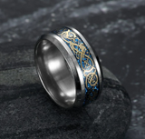 Asgard Crafted Basilisk Scale Wedding Ring – Gifts for Couples — 2