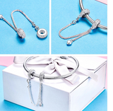 Sterling Silver Bracelet Safety Chain Silicone – Jewelry Gift Ideas — 1