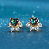 Fashion Cat Footprints Crystal Earrings For Women – Stylish Gifts — 16