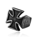 Antique Black Men's Iron Cross Ring – Gifts for Him — 5