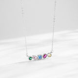 S925 Silver Rainbow Zircon Geometric Design – Jewelry Gift Ideas — 9
