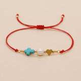Blue Pine Cross Peach Heart Pearl Carrying Strap – Useful Gifts — 2