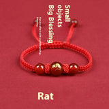 Zodiac Cinnabar All-matching Weaving Bracelet – Jewelry Gift Ideas — 9